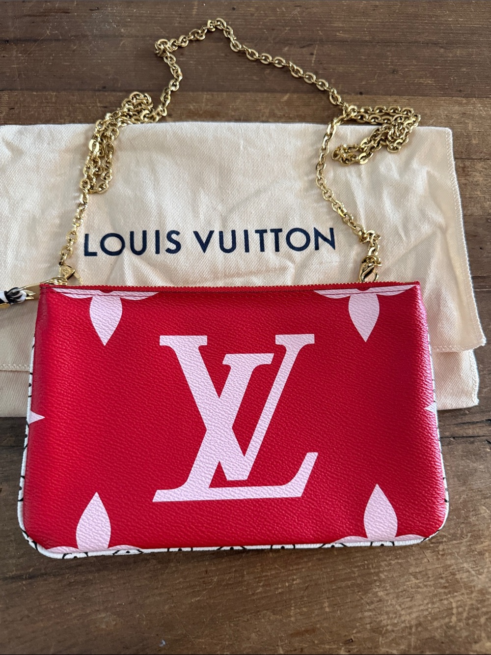 LV Double Zip Pouchette
